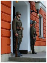 Honourable guard before Kraliky town hall